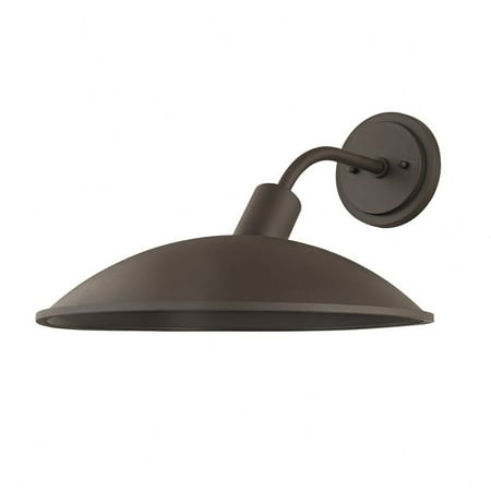 

1 Light Large Outdoor Wall Sconce 10.75 inches Tall and 15.5 inches Wide-Bronze Finish Bailey Street Home 154-Bel-4623592