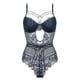 thumbnail image 4 of Mono sexy francés seductor con lazo transparente de encaje estilo europeo y americano mono sexy ajustado, 4 of 6