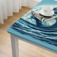 thumbnail image 4 of BANET Tablecloth, Wavy Adventurous Extreme Water Sports Summer Holiday Destination Print, Rectangular Table Cover for Dining Room Kitchen Decor, 4 of 7