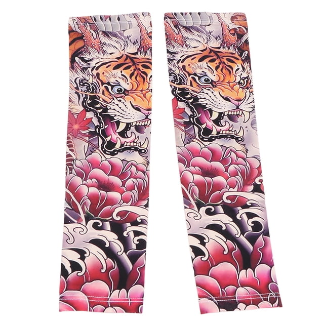Sun Protection Arm Sleeves,Tattoo Sleeves Seamless Dragon Tattoo Cover Up Sleeve Sunscreen Arm Sleeves Advanced Technology