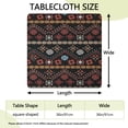 thumbnail image 2 of Decorative Flowers Design Elastic Tablecloth 36x36 Inch for Square Tables, 2 of 6