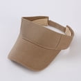 thumbnail image 2 of Unisex Sport Sun Visor Hat Solid Color Baseball Style Breathable Mesh Outdoor UV Protection, 2 of 3
