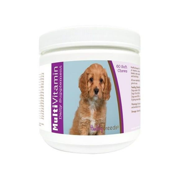 Healthy Breeds 840235177883 Cavapoo Multi-Vitamin Soft Chews - 60 Count