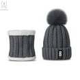 thumbnail image 2 of Gustave Women's Soft Knitted Hat, Scarf & Glove Set, Gray, 2-Piece, 2 of 5