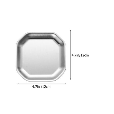 

Dish Stainless Plates Bowls Appetizer Sauce Dipping Plate Steel Dishes Mini Metal Snack Bowl Serving Soy Pickle Sushi Condiment