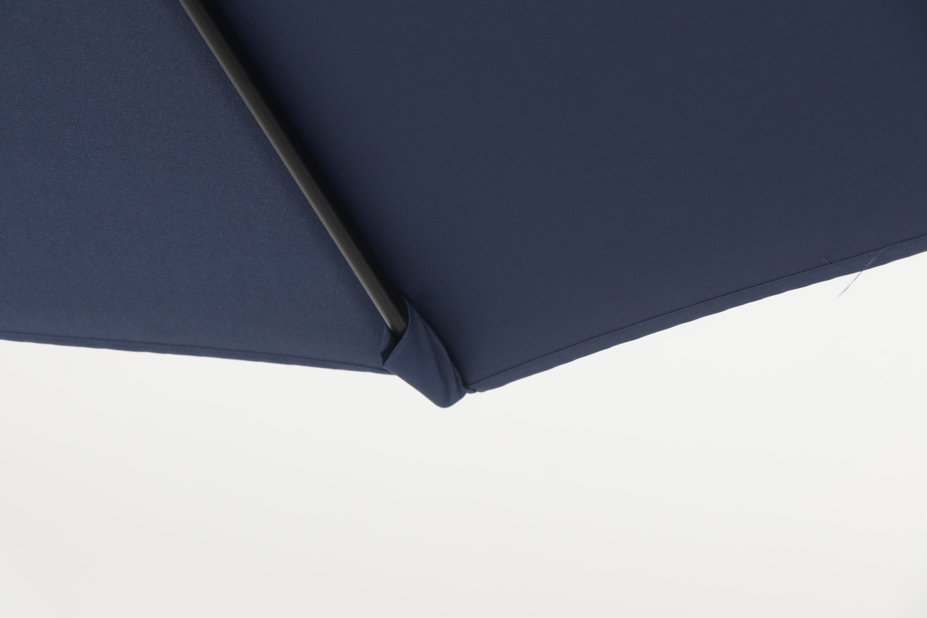 Mainstays 10’ Navy Blue Octagon Outdoor Tilting Cantilever Offset Patio Umbrella with Weighted Base and 360 Degree Rotation