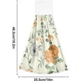 thumbnail image 3 of SKYSONIC 2 Pcs Hanging Hand Towels, Soft Absorbent Vintage Flower Towel for Kitchen Bathroom, 12"x17", 3 of 7