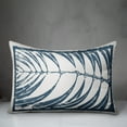 thumbnail image 3 of Creative Products Navy Leaf Imprint II 14x20 Spun Poly Pillow, 3 of 3