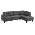 thumbnail image 2 of Poundex 2-pcs Sectional Set-Dark Coffee, 2 of 2