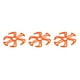 thumbnail image 4 of Greeniant Almohadilla para casco de bicicleta eléctrica Desmontable Reutilizable Transpirable Ciclo de protección Color sólido Montar Reemplazar forro Naranja 3piezas Greeniant CBP228619, 4 of 6