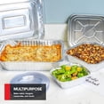thumbnail image 7 of Disposable Foil Pans with Lids (Set of 40) Heavy Duty Aluminum Pans with Lids (20) 9x13, (10) 8x8, (10) 1-Lb Baking Tins with Covers for Cooking, Heating, Storing, Holiday Dinner Meals, 7 of 7