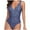 Dark Blue, variant on Purple Bralette Women's Set Swimsuit V-neck Backless One-Piece Filled Bra Swimwear Beachwear Binkini