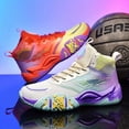 thumbnail image 2 of Shoes for Men Yin-yang Dual-color Breathable Flying Woven Upper Basketball Shoes, Wear-resistant Rubber Anti-slip Outsole - High-top Basketball Shoes, 2 of 9
