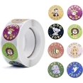 thumbnail image 1 of Rollos de pegatinas motivacionales de animales, 500 unidades con 8 patrones, pegatinas de recompensas de 1 pulgada para estudiantes/niños/bebés, 1 of 5