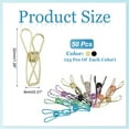 thumbnail image 2 of Uxcell 50Pcs Paper Office Binder Clips, 1.26" Small Metal Wire Hollow Out Paper Clamps Long Tail Binder Clips for Photo Clothes Hanging Office Home Kitchen Food Package, Black/Gold, 2 of 6