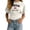 Beige, variant on Girls' UK Flag Cinched Waist T-Shirt, Round Neck Short Sleeve Printed Tee, Casual Breathable Top for Kids & Teens(Dark Gray/11-12Years)
