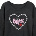 thumbnail image 3 of Bratz - Bratz Original Logo - Barbed Wire Heart - Women's Lightweight French Terry Long Sleeve Shirt, 3 of 5