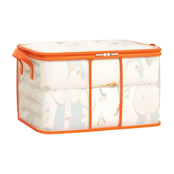Transparent Mesh Storage Bags - Large Capacity Organizers for Home/Travel/Office, Reusable & Tear-Resistant