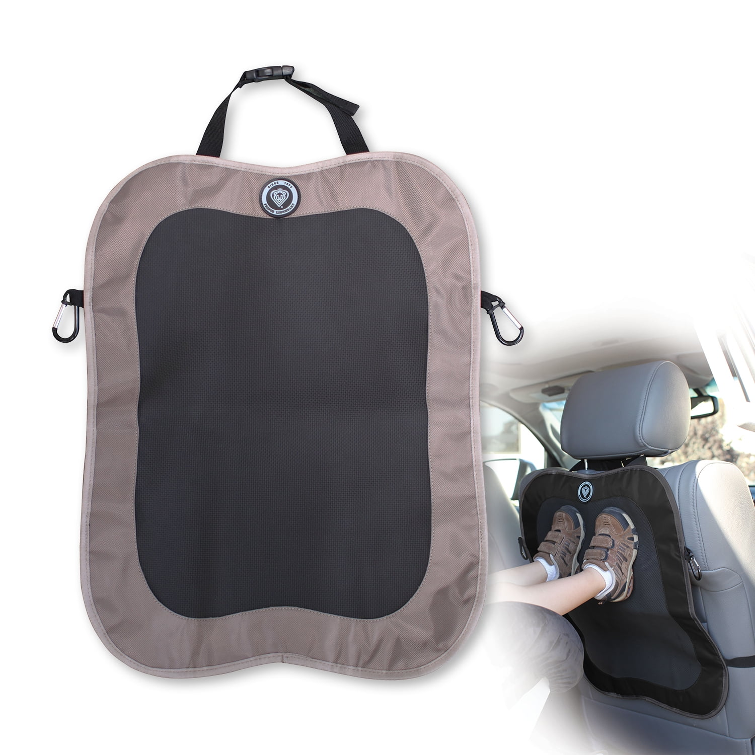 Prince Lionheart Backseat Kick Mat - Brown