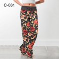 thumbnail image 1 of RWJDXD Pantalon de Plage Ample et Confortable pour Femmes, Imprimé Floral, Large, Mode Été, 1 of 7