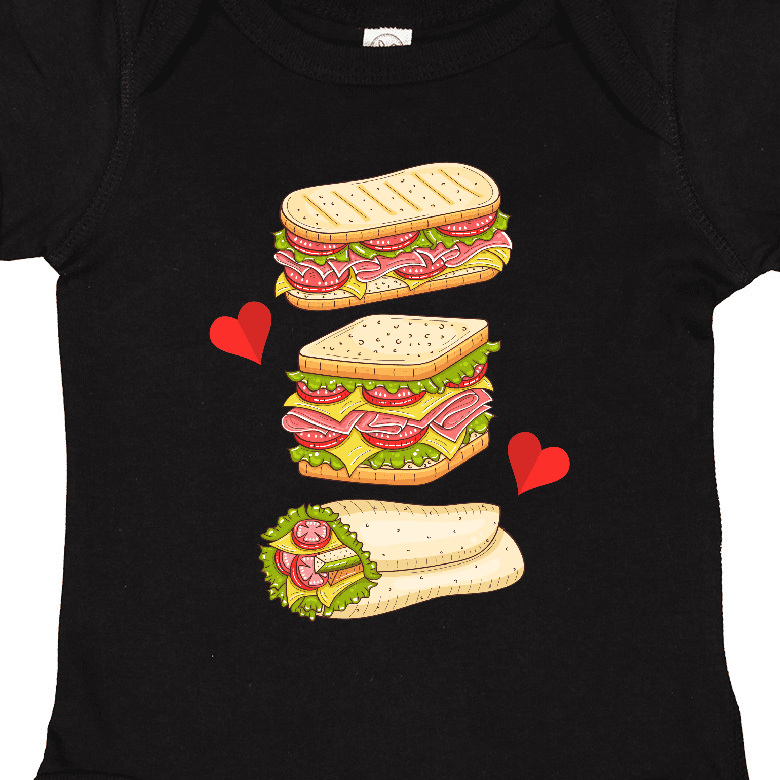 Inktastic Sandwich Lover Deli Food Boys or Girls Baby Bodysuit
