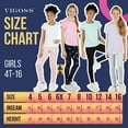 thumbnail image 5 of VIGOSS 4 Pack Leggings for Girls | Soft Stretch Cotton and Stylish, Solid Colors and Patterns, 5 of 5