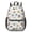 Cat and Fish, variant on Cat and Heart White Pattern 17" School Backpacks for Teens,Waterproof Oxford Fabric,S-Shape Padded Straps for School,Travel,Hiking,Camping