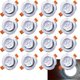 thumbnail image 1 of 20 Pack Led Recessed Downlights, 3w Ceiling Lamp, 30 Rotatable, Round Led Spotlights 245 Lumens Cool White 3000k, Hole Diameter 60mm, 1 of 5