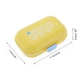 thumbnail image 4 of Unique Bargains 1 Pc Soap Dish Portable Soap Holder for Bathroom Yellow, 4 of 6