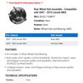 thumbnail image 2 of Rear Wheel Hub Assembly - Compatible with 2007 - 2010 Lincoln MKX 2008 2009, 2 of 2
