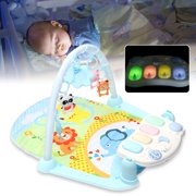 200 songs Musical Piano Activity Soft Fitness 4 Ways to Play Night Light Baby Lullaby Kid Playmat Sleeping Cotton Mat Game Carpet Christmas Gift