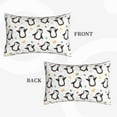 thumbnail image 2 of Lsque Colorful Hearts Penguin Pattern Pillow Case – Soft & Cozy Throw Pillow Cover, Hypoallergenic Cushion Case for Sleeping Women with Envelope Closure-20"x30", 2 of 6
