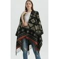 thumbnail image 5 of ZhangBaoLin Women Shawl Wrap Cardigan Poncho Cape Open Front Long Sweater Coat Winter Thick Tassels Blanket, 5 of 7