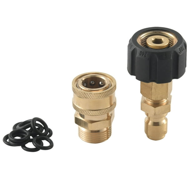 Pressure Washer Adapter Set, Quick Connector, M22 14mm Swivel To M22