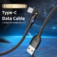 thumbnail image 2 of YIGSECU Braided USB to USB C Cable USB Cord for Fast Data Transfer 3A Charging Cord Wire Builts to Last Wide Compatibility, 2 of 20