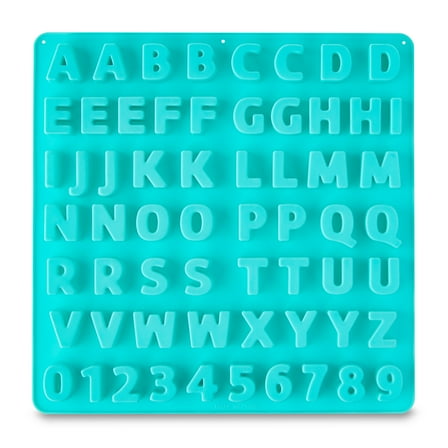 58-Cavity Letters and Numbers Silicone Mold, by Way To Celebrate
