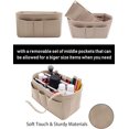 thumbnail image 5 of Purse Organizer Insert for Handbags, Softened Felt Bag Insert Organizer for Tote, Handbag Organizer Compatible with, 5 of 5