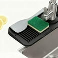 thumbnail image 6 of 2025 New Kitchen Splash Guard For Sink, 24in Kitchen Sink Splash Guard Sink Draining Pad Behind Faucet, Faucet Mat for Kitchen Sink for Cleaning Drying Mat (White), 6 of 10