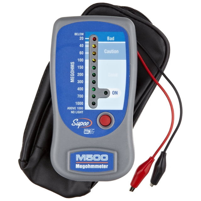 Medidor de aislamiento Supco M500 Megohmímetro electrónico 0-1000MΩ