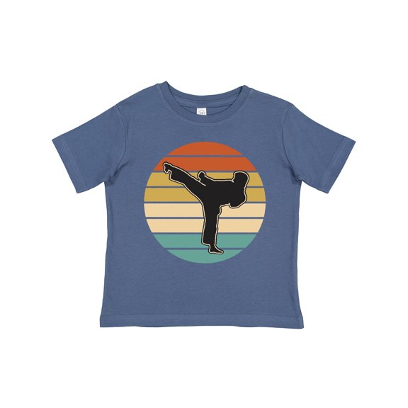 Inktastic Karate Martial Arts Silhouette Boys or Girls Toddler T-Shirt