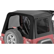 Bestop 586 Jeep Wrangler Tinted Window Kit, Black Denim