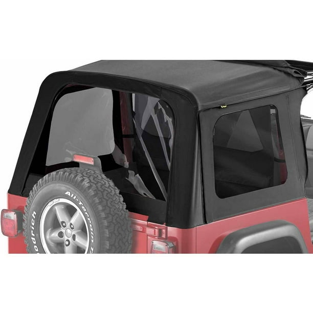 Bestop 586 Jeep Wrangler Tinted Window Kit, Black Denim - Walmart.com ...