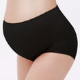 thumbnail image 3 of Ropa interior de maternidad de cintura alta para mujer, bragas para mujeres embarazadas, calzoncillos negros, tamaño medio, 3 of 3