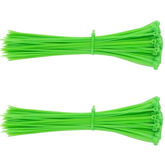 Bridas de Nailon Autoblocantes VentDepot ZinchoColorsLight 200Pzas 20cm 2.5mm Verde Claro