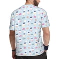 thumbnail image 2 of Wukai Rabbit In The Rain Print Men's Short-Sleeved Mesh T-Shirt,Quick-Dry Short Sleeve Workout T-Shirt-4X-Large, 2 of 8