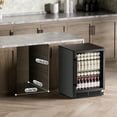 thumbnail image 7 of Coolake 24 Inch Wide Under Counter Beverage Refrigerator, 180 Can Capacity Beverage Cooler with Glass Door, Built in or Freestanding, Drink Fridge for Basement, Kitchen, Office, 7 of 7