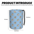 thumbnail image 3 of Honeii Cute Cartoon Corgi Print Waterproof Car Trash Can,Waterproof Portable Collapsible Trash Can,Garbage Container fits Most Cars,SUVs,and Trucks, 3 of 7