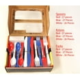 thumbnail image 5 of Hanna K. Signature Stars 'N Stripes Combo Heavyweight Blue, White & Red 2880 pieces Plastic Cutlery, Celebrate July 4th or Birthday Party: 12 Packs, 5 of 6