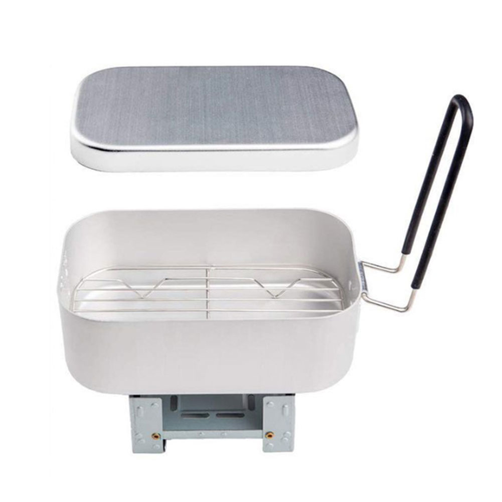 Aluminum Rice Cooker Portable Rice Cooker Folding Stove Solid Fuel