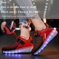 thumbnail image 3 of Roller Shoes Ufatansy, zapatos de skate para niñas con ruedas, color rojo, 3 of 6